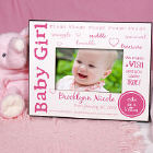 Personalized New Baby Printed Frame